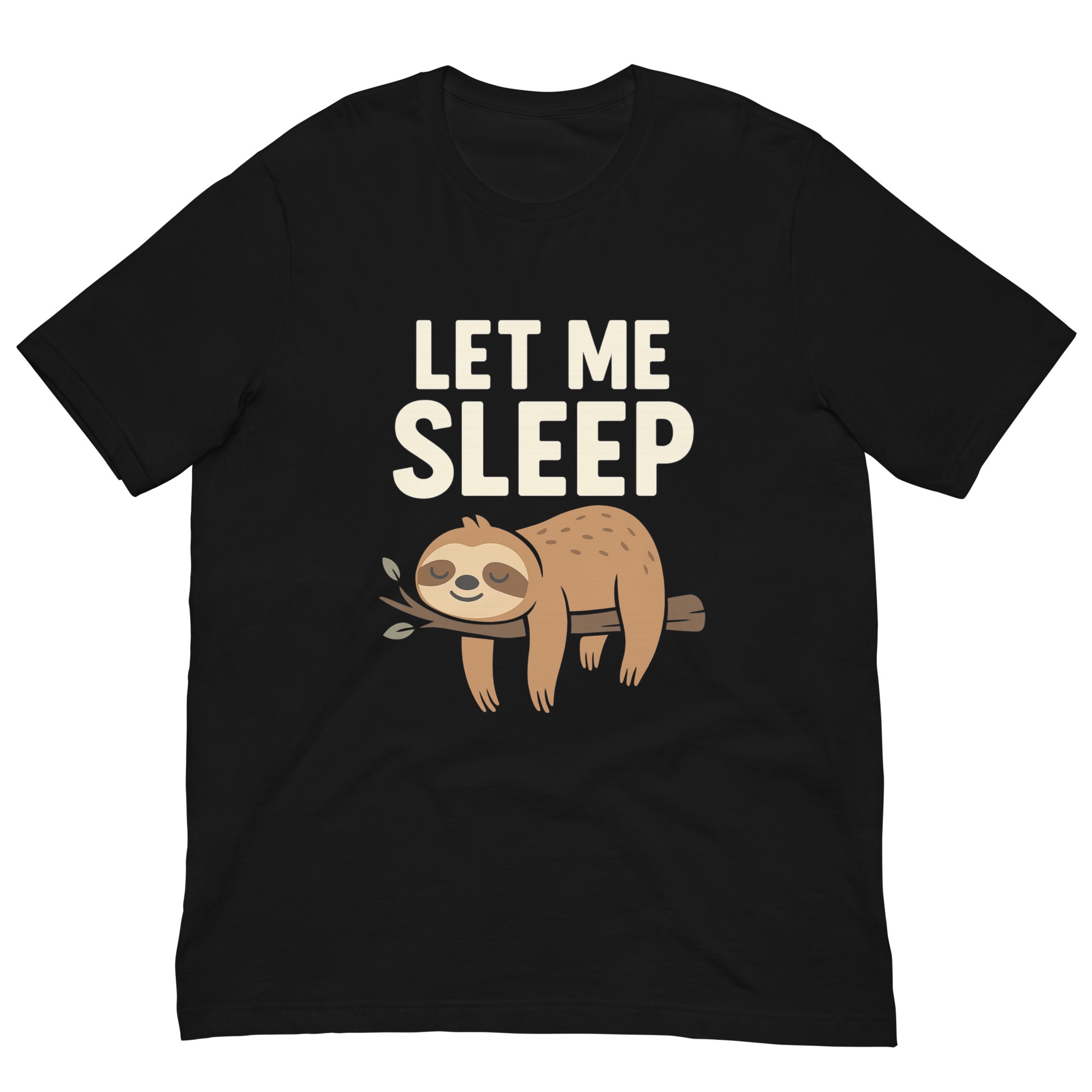 Faslom Funny T Shirts for Men – Let Me Sleep Sloth Tee