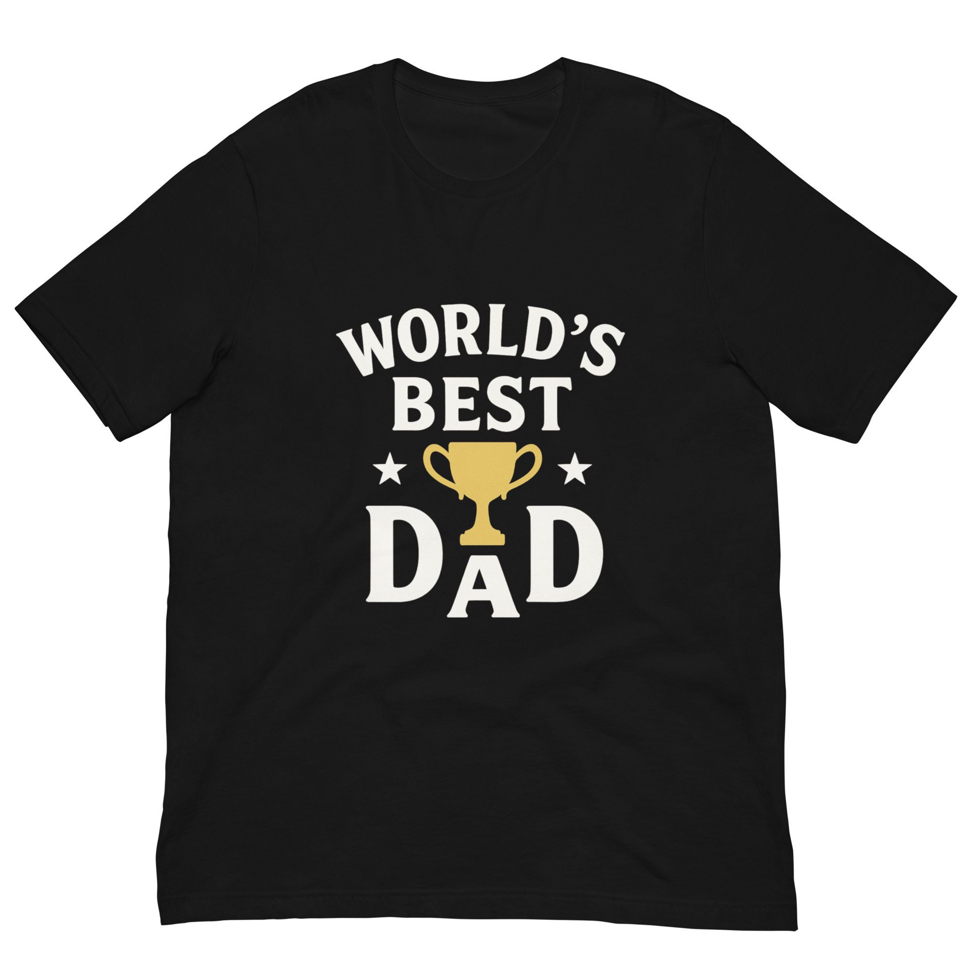 Faslom Father’s Day Shirts – World’s Best Dad Trophy Tee