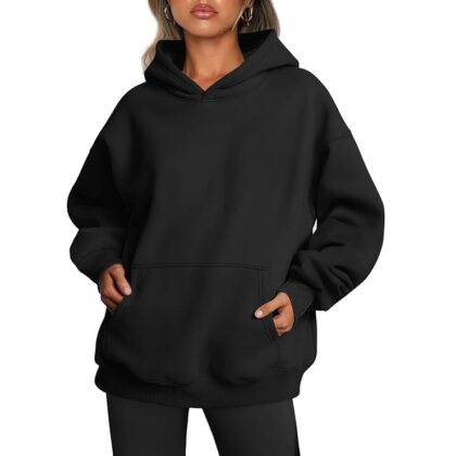 Women’s Oversized Fleece Hoodie Sweatshirt – Fall/Winter Pullover