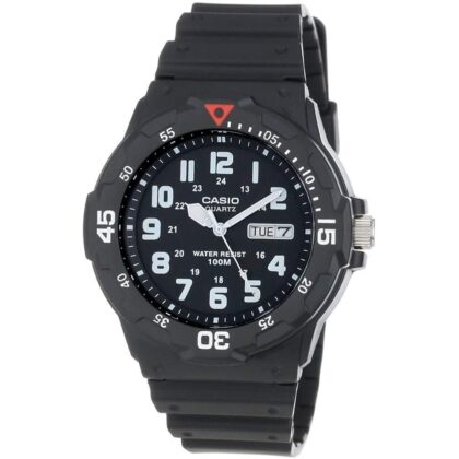 Casio MRW200H Series | Unisex Analog Watch | 100M WR | Stainless Steel Case | Resin Band | 2 Hand Analog (HR, Min, SEC) | Date Display | Screw Down Crown/Screw Down Caseback | 3 Year Battery