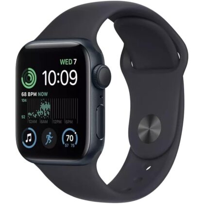Apple Watch Series 7 (GPS, 45mm) Midnight Aluminum Case with Midnight Sport Band (Renewed)