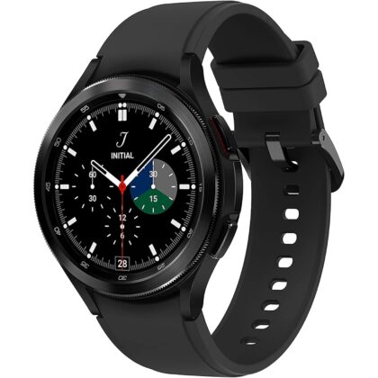 Samsung Electronics Galaxy Watch 4 Classic 46mm Smartwatch with ECG Monitor Tracker for Health Fitness Running Sleep Cycles GPS Fall Detection Bluetooth US Version, Black (Renewed)