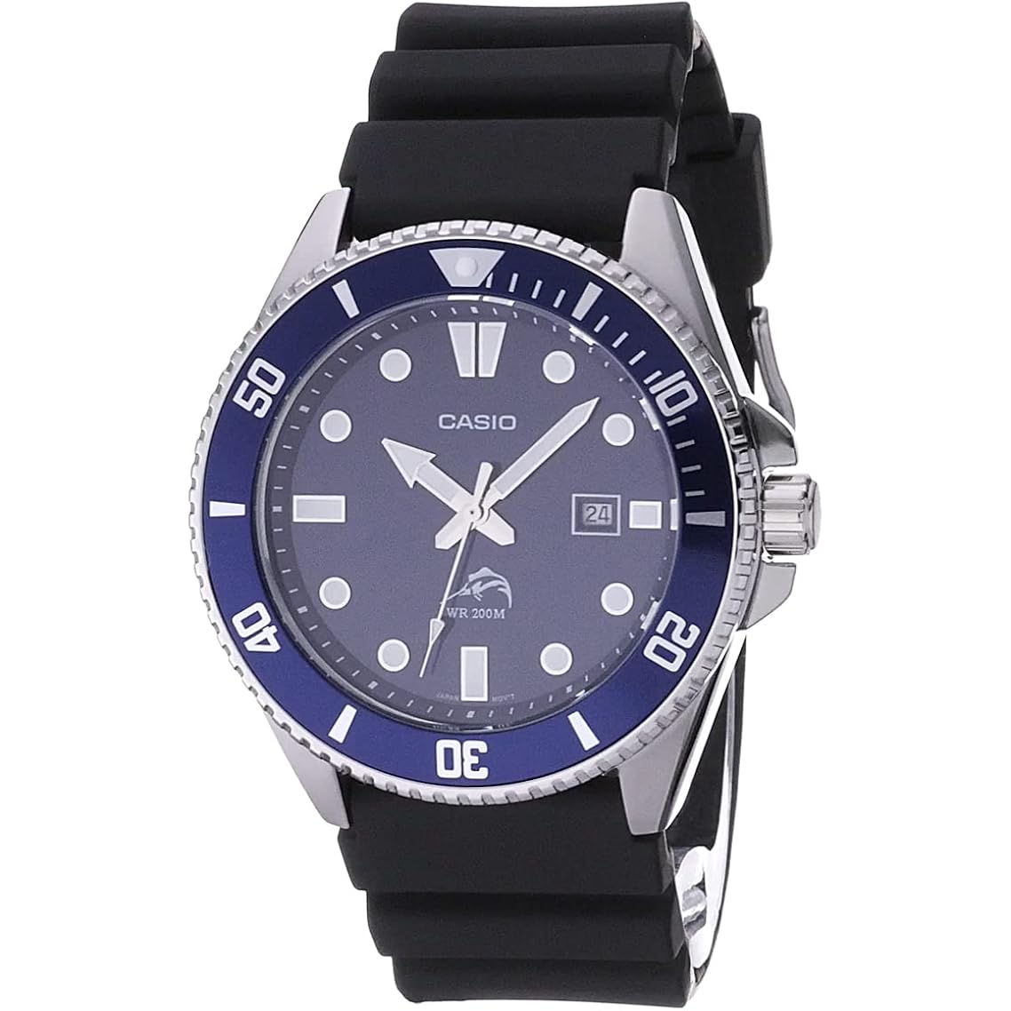 Casio MDV106 Series | Unisex Analog Watch | 200M WR | Stainless Steel Case | Resin Band | 2 Hand Analog (HR, Min, SEC) | Date Display | Screw Down Crown/Screw Down Caseback | 3 Year Battery