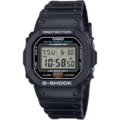 Casio G-Shock Shock Resistant DW5600UE-1V Men's Water Resistant Black Resin Sport Watch