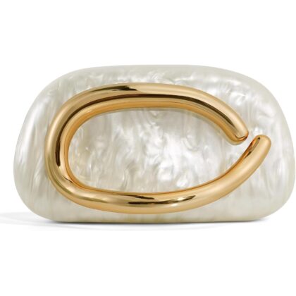 Clutch Purses for Women Formal, PU Leather/Marble Acrylic Evening Bags with Chain, Trendy Metal Handle Purses 2025