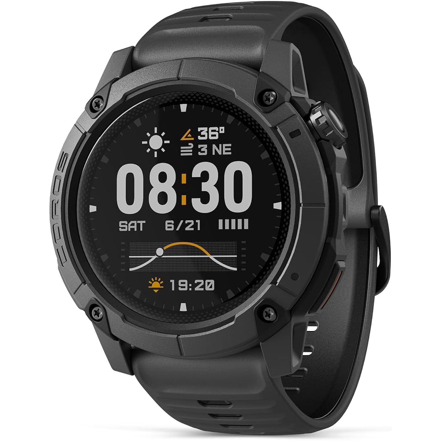 COROS Nomad Outdoor GPS Watch, 1.3" MIP Touchscreen, Global maps with Turn-by-Turn Navigation, 22 Days Battery Life, Microphone Records Voice Notes, Real-time Weather, and Safety alerts (Black)