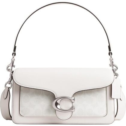 Coach Tabby Shoulder Bag 26 in Signature Canvas, LH/White Chalk