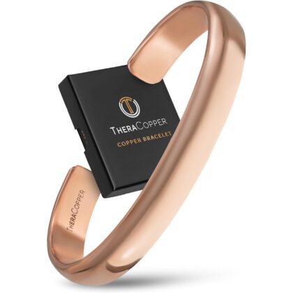 Copper Bracelet for Men & Women — 100% Pure Copper Bracelets — Raw, Solid & Uncoated Authentic Handmade Tibetan Bracelet Cuff Bangles