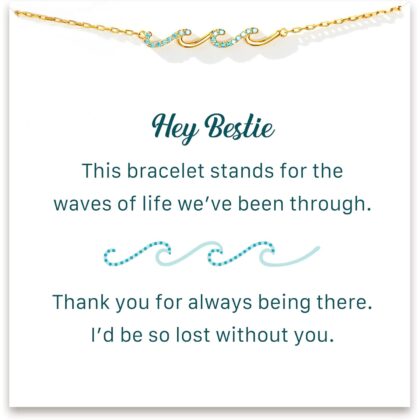 STORYJEWELLERY Friend Gifts, Bestie Bracelets, Friend Birthday Gifts for Women, Friendship Bracelets, BFF Gift, Bestie Jewelry