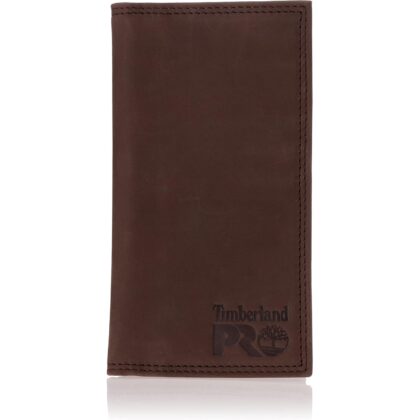 Timberland PRO Men's Leather Long Bifold Rodeo Wallet with RFID