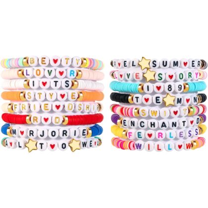 Clay Bead Friendship Bracelets Bulk for Women