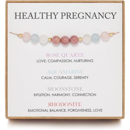 Healthy Pregnancy Gift, Moonstone Bracelet, Hope Bracelet for Women, First Time Mom Gifts, Spiritual Bracelet, Mothers Day Christmas Jewelry