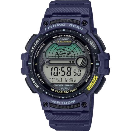 Casio Fishing Timer Quartz Watch with Resin Strap