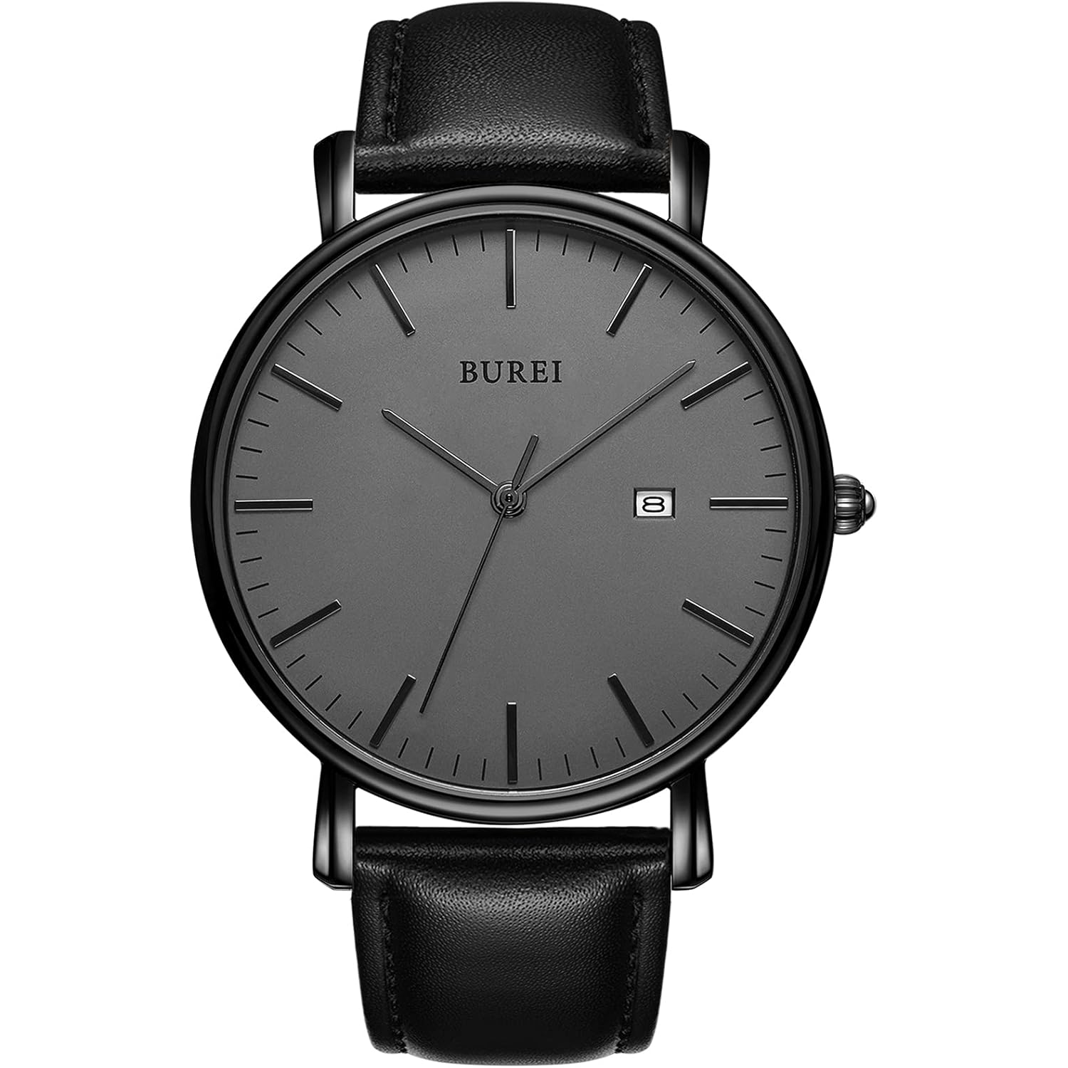 BUREI Men Wrist Watches Fashion Minimalist Analog Quartz Waterproof Watches for Men