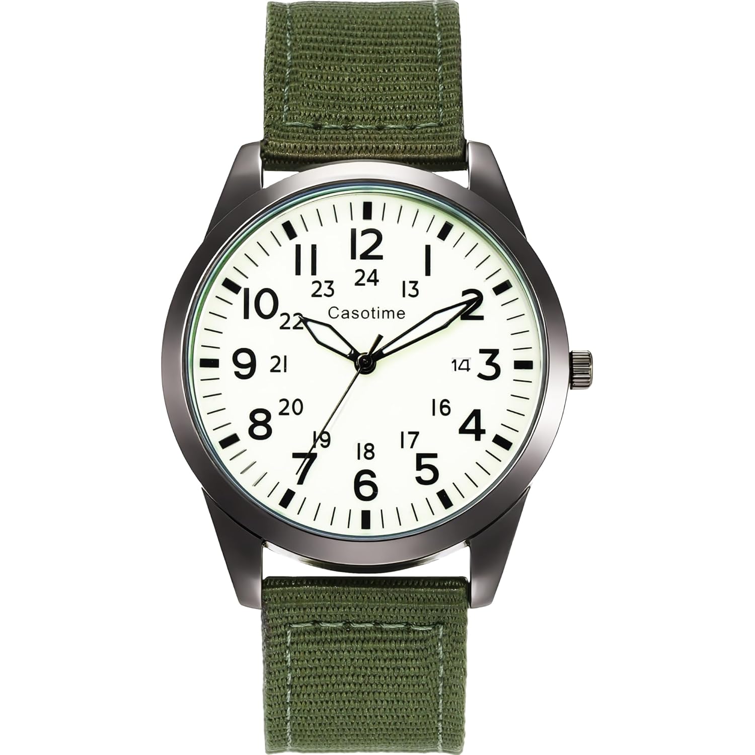 Tactical Military Watch for Men - Field-Tested Analog Quartz with Luminous Dial, 30M Water Resistant Nylon Band & Second Hand | Unisex Army Sport Wristwatch