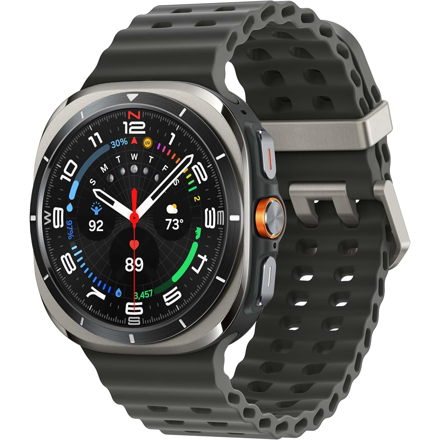 Samsung Galaxy Watch Ultra (2024) 47mm LTE AI Smartwatch w/Energy Score, Wellness Tips, Heart Rate Tracking, Sleep Monitor, Fitness Tracker, GPS,Titanium Silver [US Version, 1Yr Manufacturer Warranty]