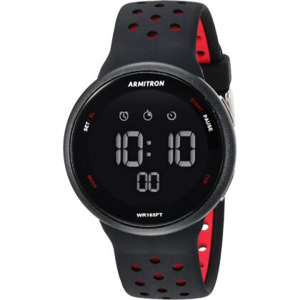 Armitron Sport Unisex Digital Chronograph Silicone Strap Watch, 40/8423