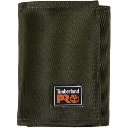 Timberland PRO Men's Cordura Nylon RFID Trifold Wallet with ID Window