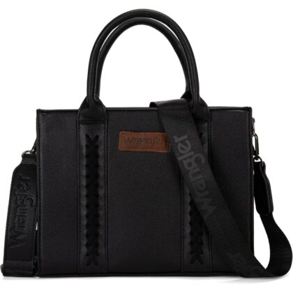Wrangler Medium Tote Bag for Women Designer Satchel Handbags Top-handle Purses with Strap