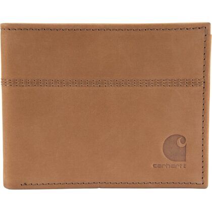Carhartt Men's Casual Saddle Leather Wallets, Available in Multiple Styles and Colors