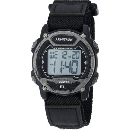 Armitron Sport Unisex Digital Chronograph Nylon Strap Watch, 45-7004