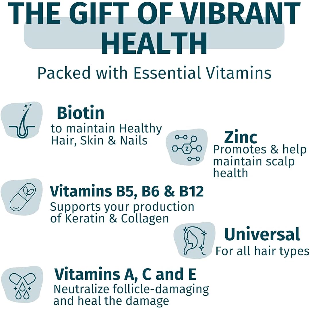 WEEM Hair Skin and Nails Gummies - Supports Healthy Hair - Vegan biotin Vitamins for Women & Men Supports Faster Hair Growth, Stronger Nails, Healthy Skin, Extra Strength (1) - Image 4