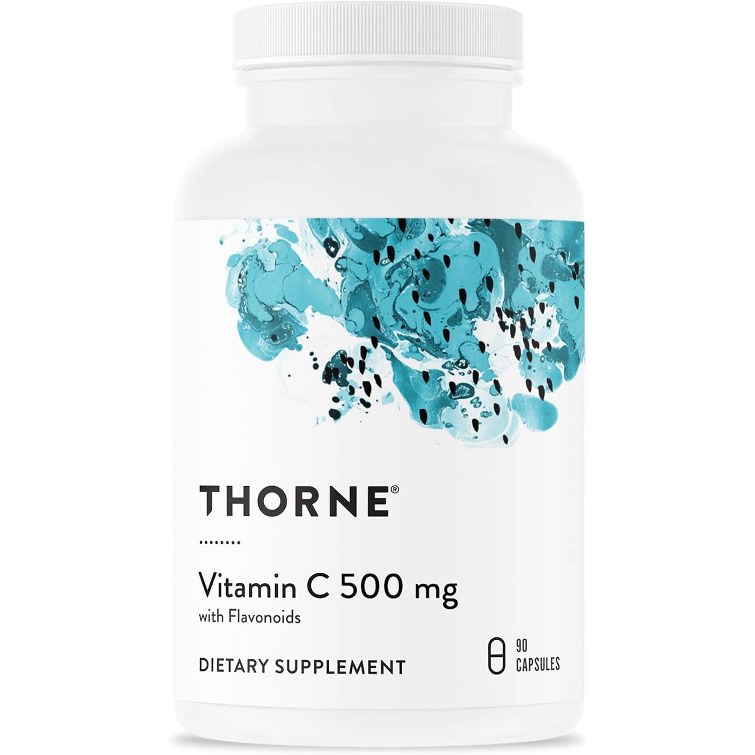 THORNE - Vitamin C 500 mg - Blend of Vitamin C and Citrus Bioflavonoids from Oranges - Supports Immune System, Cellular Energy Production & Collagen Production* - Third-Party Certified - 90 Servings