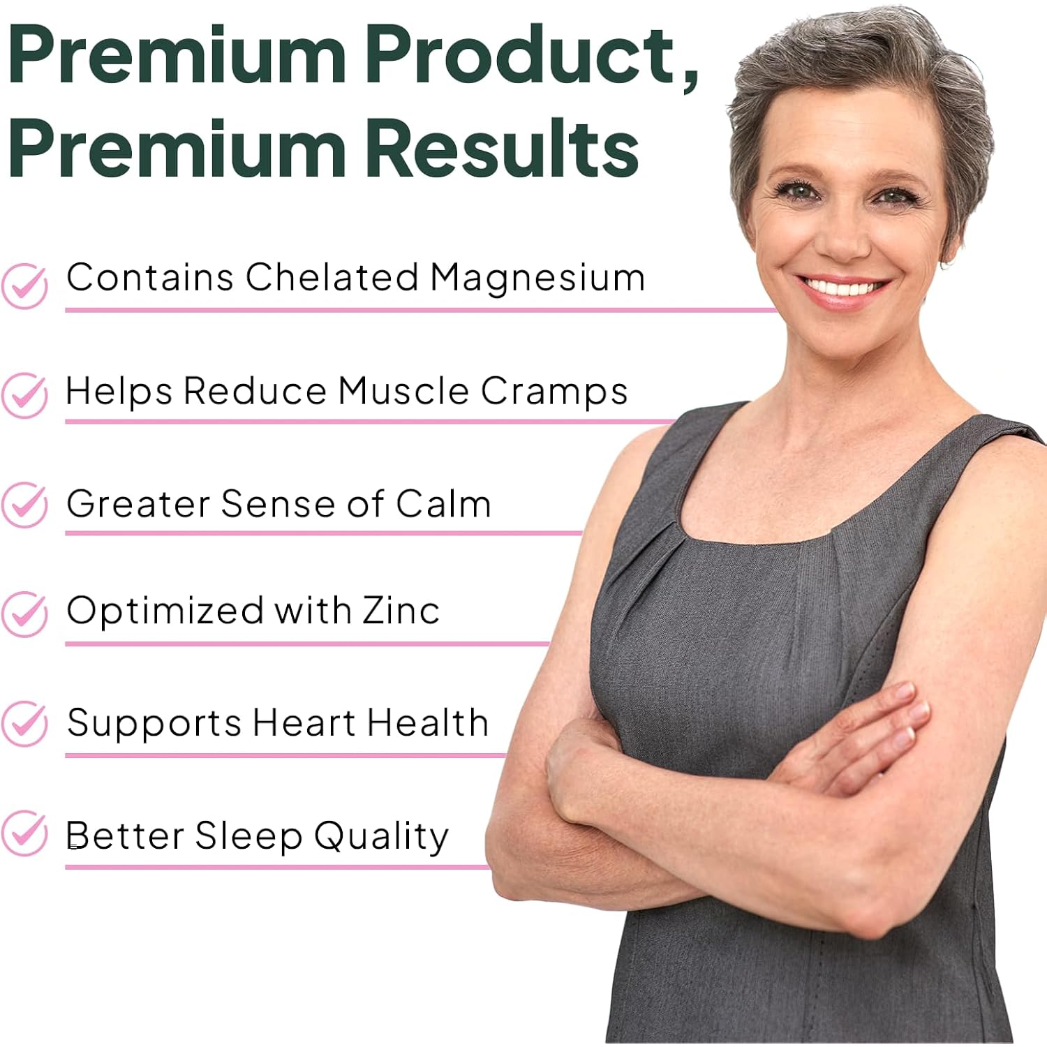 Organics Ocean Pure Magnesium Glycinate with Zinc - Maximum Strength Chelated Magnesium Supplement for Women and Men for Muscle Cramps and Sleep Support - 90 Capsule - Image 4