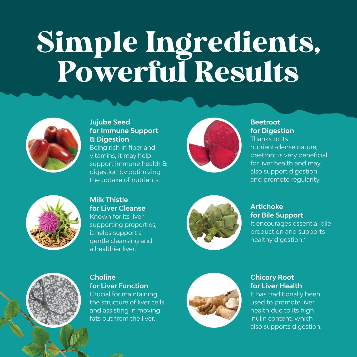 Liver Cleanse Detox & Repair - Milk Thistle Supplement for Digestion & Immune Health - Ginger Root, Choline & Dandelion Root - Herbal Liver Support with Silymarin, Beetroot & Artichoke - 70 Count - Image 5