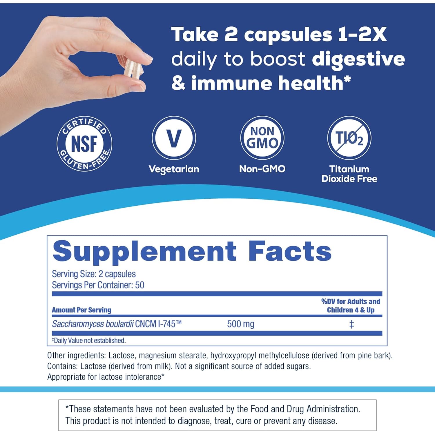 Florastor Probiotics for Digestive and Immune Health, 100 Capsules, Probiotics for Women & Men, Helps Flush Out Bad Bacteria, Boosts The Good with Our Unique Strain Saccharomyces Boulardii - Image 7