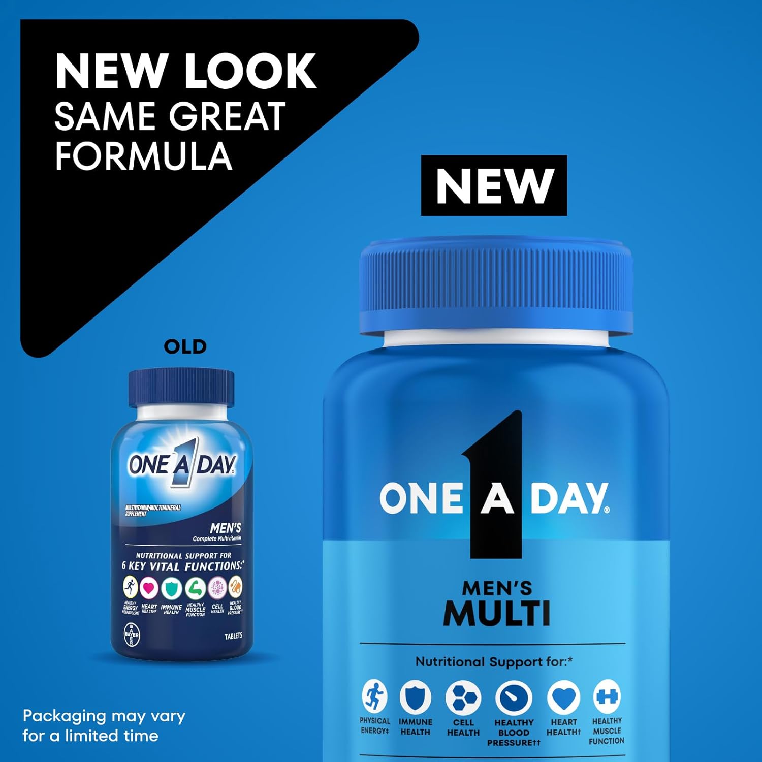 One A Day Multivitamin for Men - Daily Mens Multivitamins with Vitamin D, Zinc, Folic Acid, and B Vitamins, Physical Energy Support, 200 Count - Image 2