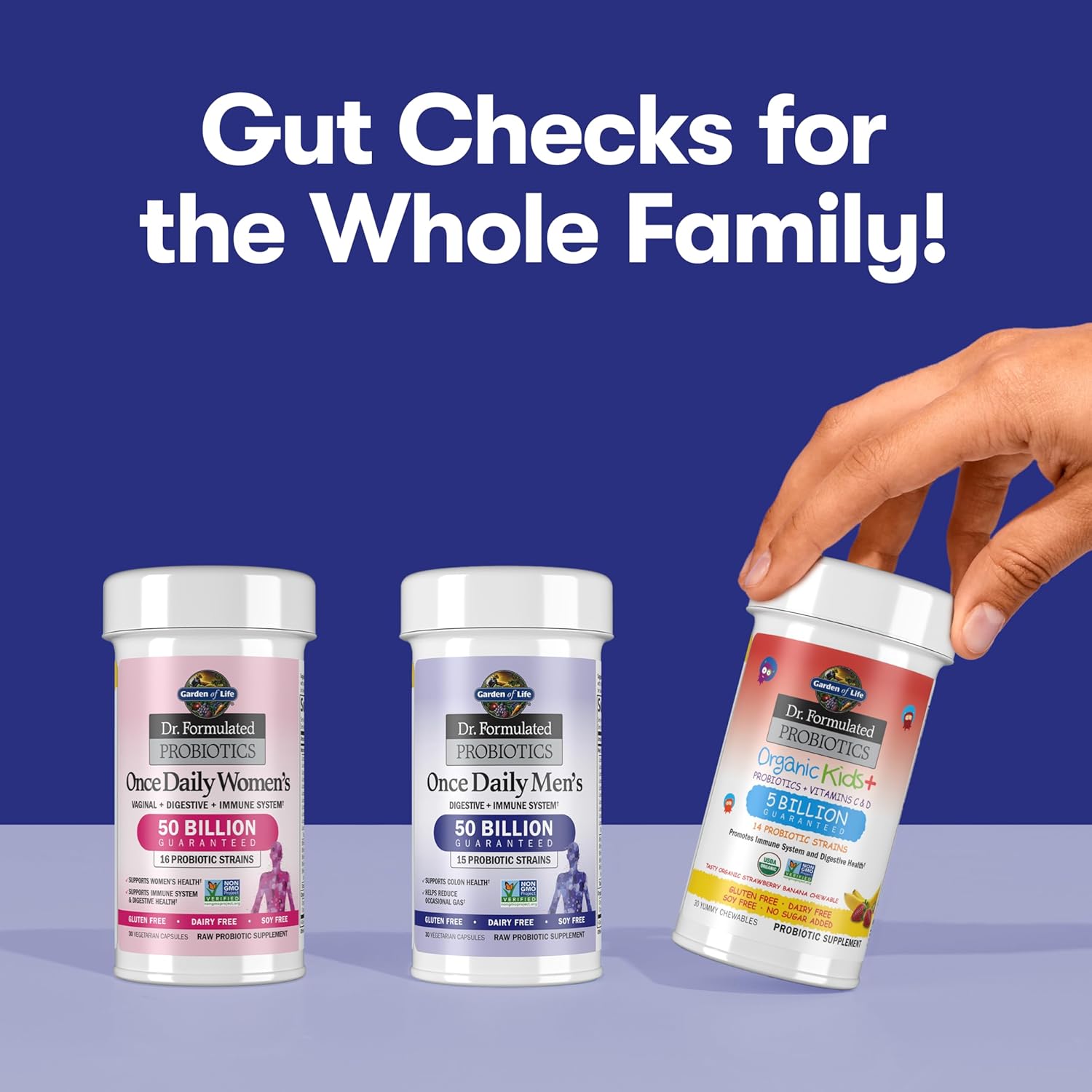 Garden of Life Probiotics for Men, Dr Formulated 50 Billion CFU 15 Probiotics for Digestive Health + Organic Prebiotic Fiber, Colon & Immune Support, Daily Gas Relief, Shelf Stable, 30 Capsules - Image 9