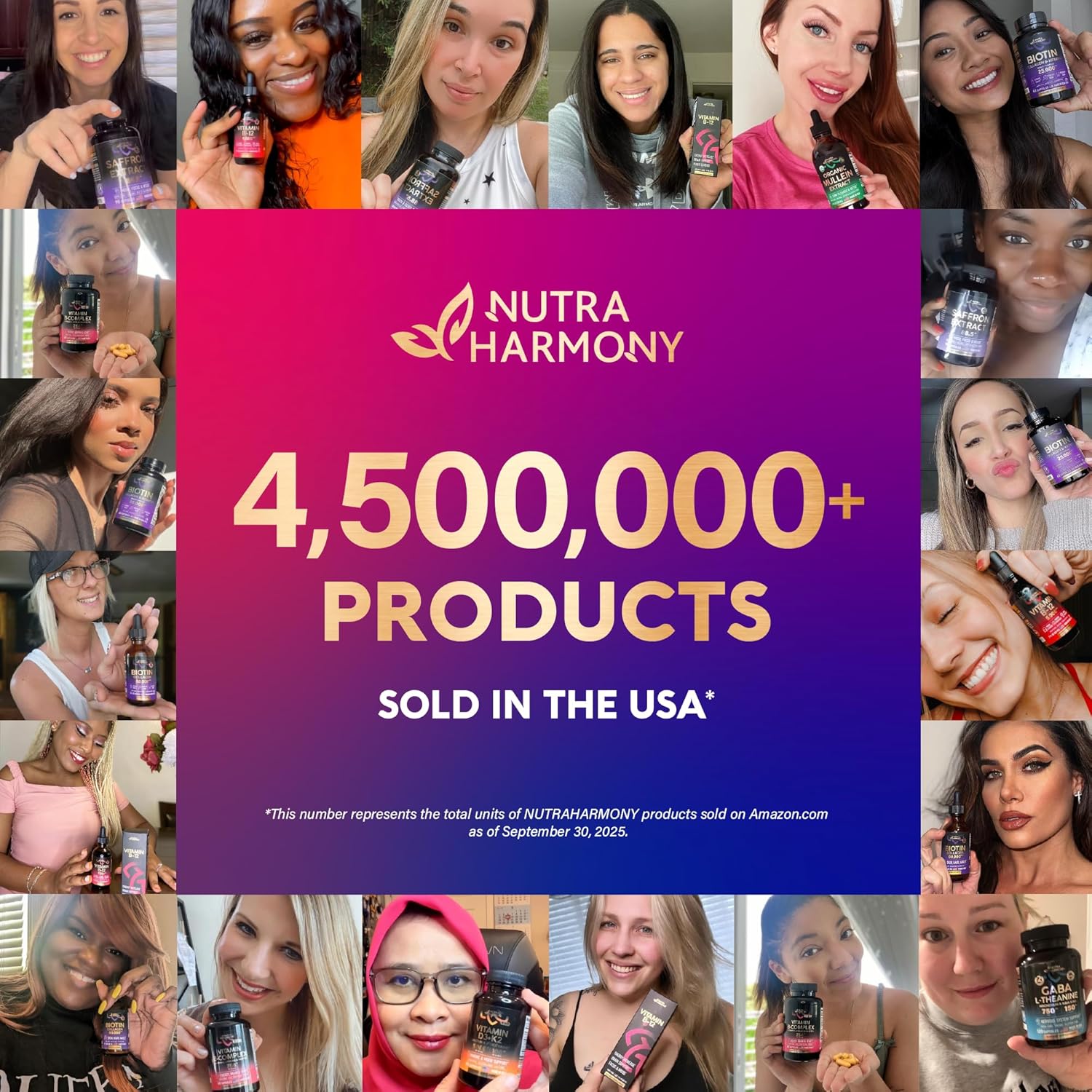 Biotin | Collagen | Hyaluronic Acid | Keratin - Clinically Tested Supplement** - Hair Growth Support, Skin & Nails - 25000mcg Vitamins B1, B2, B3, B6 & B7 - for Women & Men - Made in USA | 60 Capsules - Image 9