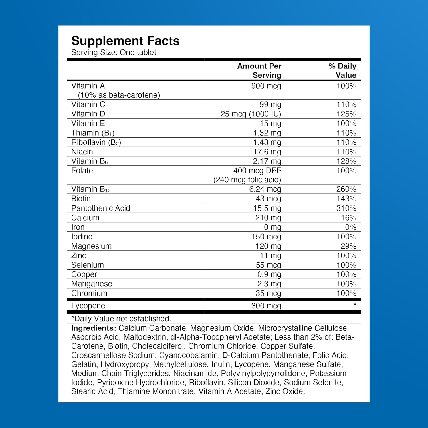 One A Day Multivitamin for Men - Daily Mens Multivitamins with Vitamin D, Zinc, Folic Acid, and B Vitamins, Physical Energy Support, 200 Count - Image 9