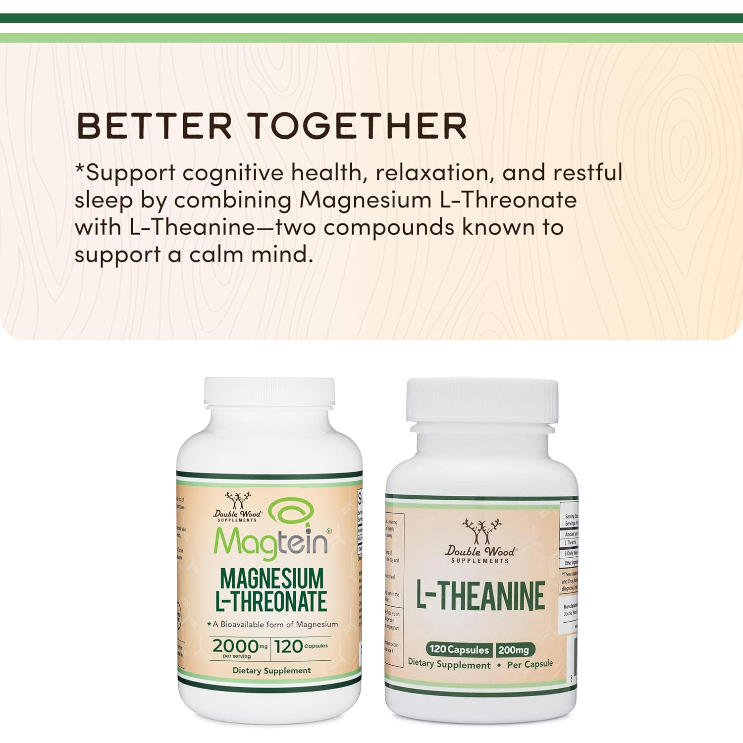 Magnesium L Threonate, Magtein, Sleep and Cognitive Support – High Absorption – Most Bioavailable Form of Magnesium – 2,000 mg – 120 Capsules - Image 6